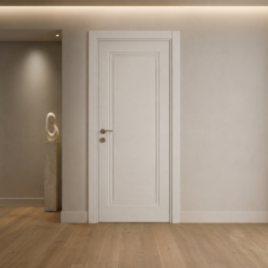 İç içe bordürlü krem PVC membran kapı PVC 220 Kastdoor modeli