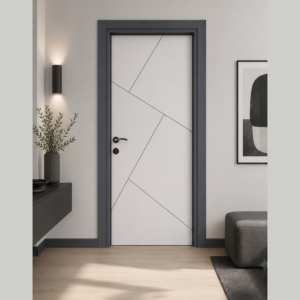 Antrasit fugalı beyaz lake kapı Lake 311 Kastdoor modeli
